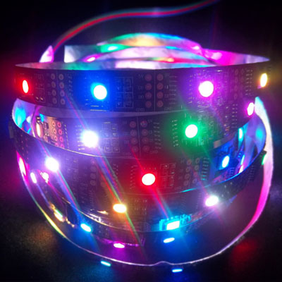 individual control ws2801 full color led strip